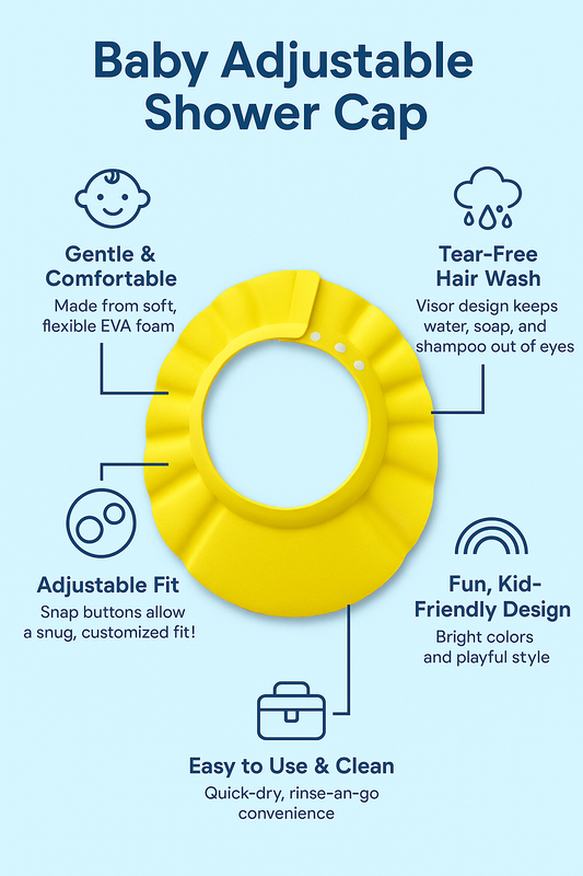 🛁 Bath Time, But Better — Meet the Baby Adjustable Shower Cap That Parents Are Raving About!