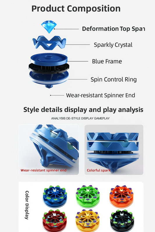 🌀 Spin Into Wonder: Handheld Thundering Gyroscope Toy for Kids